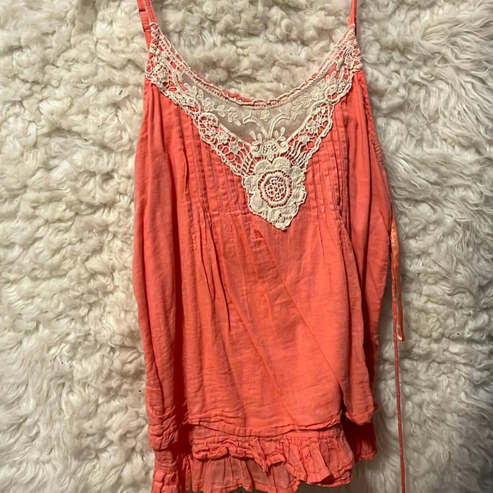 Pink Lace Spaghetti